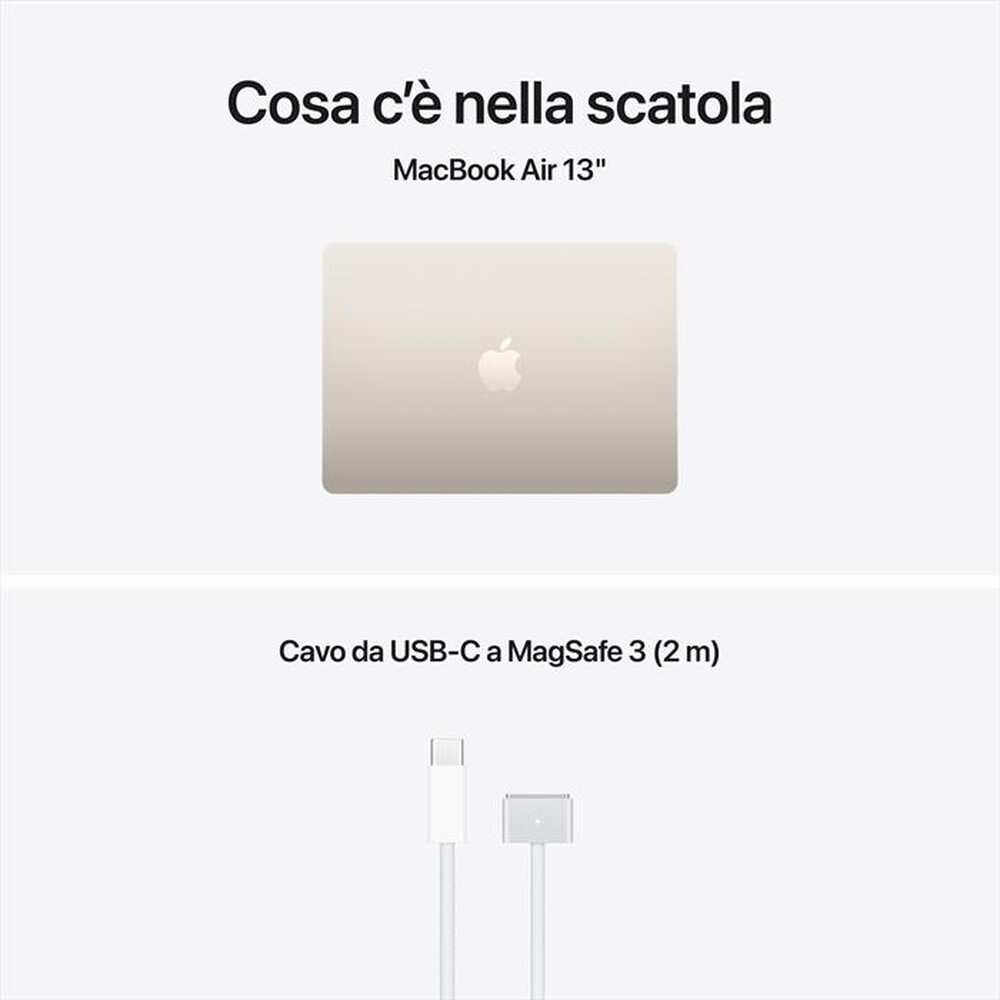 Immagine del prodotto APPLE - MacBook Air 13" M5 Core 10 CPU 10 GPU 24GB 1TB SSD-Galassia