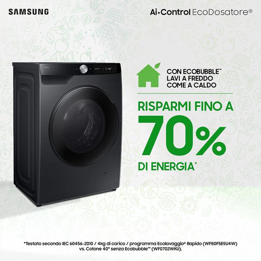 Immagine del prodotto SAMSUNG - Lavasciuga WD90DG6G94BBU3 9/5KG Classe A-nera con oblò e display nero