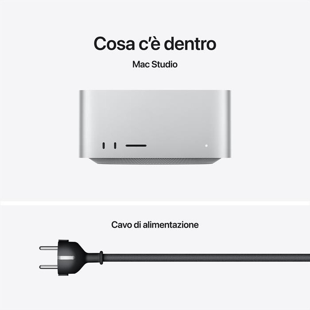 Immagine del prodotto APPLE - Mac Studio M4 MAX 14 CPU 32 GPU 36GB 512GB-Silver