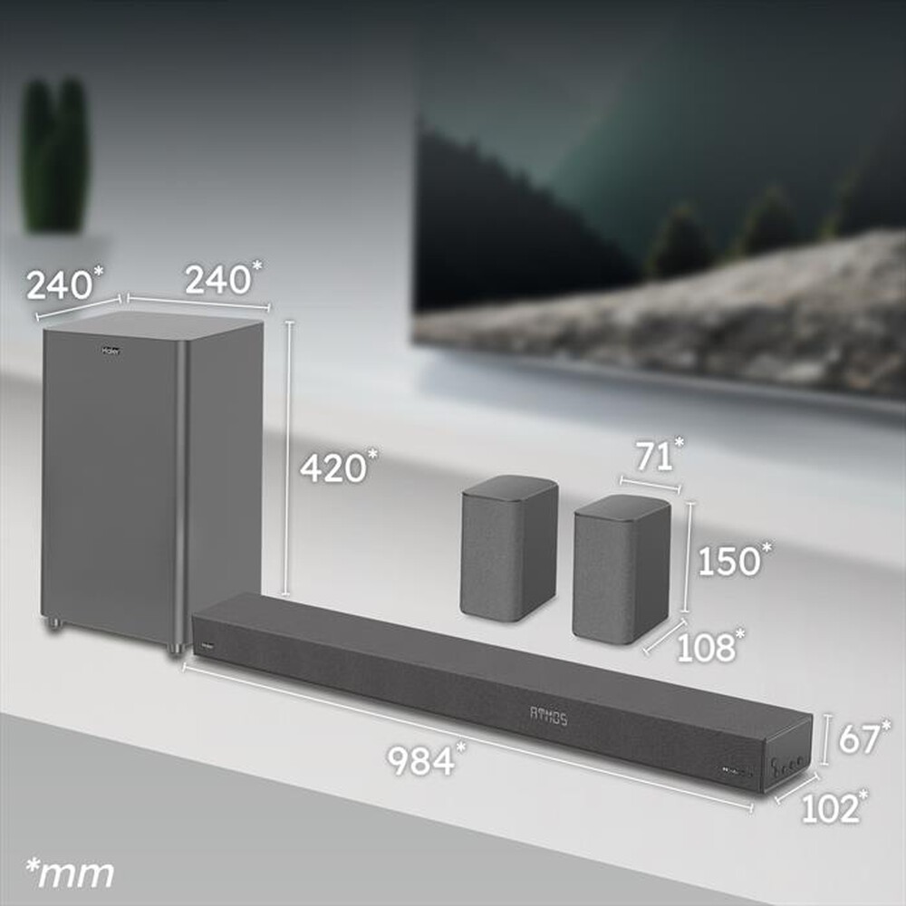 Immagine del prodotto HAIER - HSD512S6 5.1-Nero, Grigio