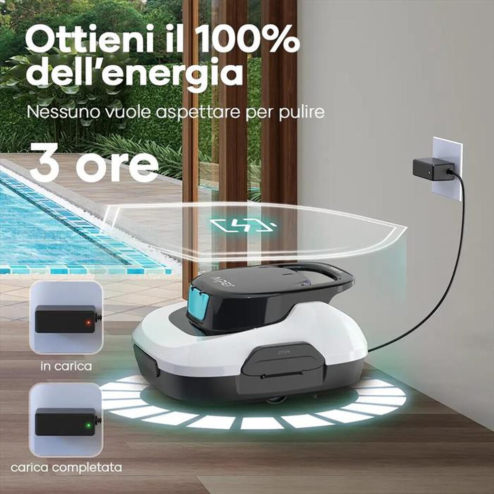 "AIPER - Robot pulizia piscina SCUBA SE-Bianco/nero"