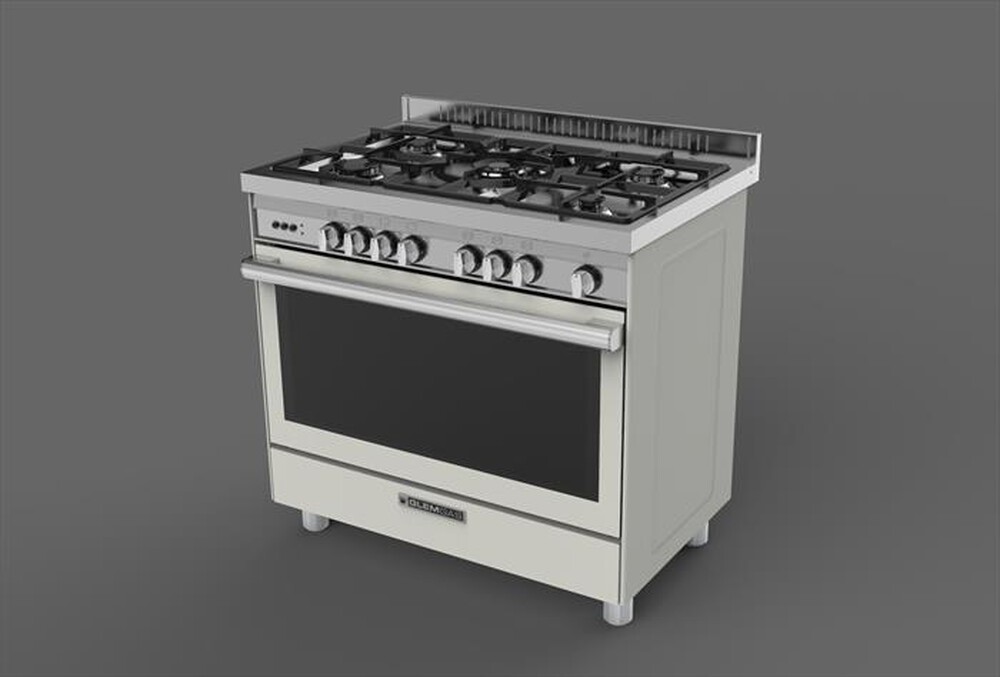 "GLEM GAS - Cucina elettrica ST965MWH Classe A+-Bianco Farina"