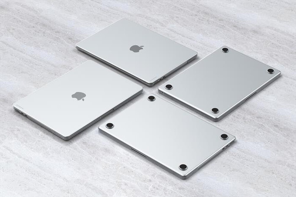 "SATECHI - ECO HARDSHELL CASE FOR MACBOOK AIR M2 CLEAR-trasparente"