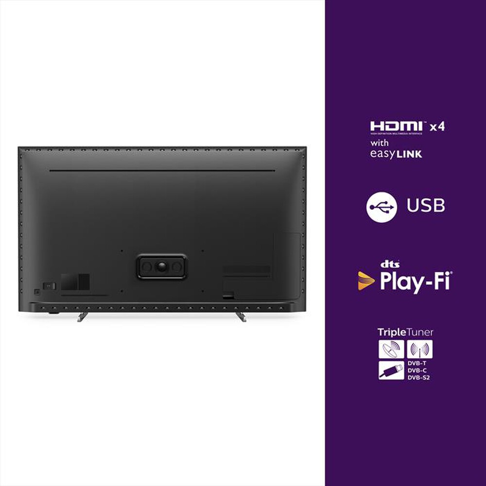 "PHILIPS - SMART TV MINILED AMBILIGHT 4K 75\" 75PML9506/12-Silver"