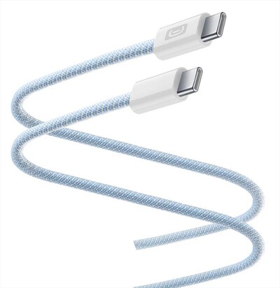 CELLULARLINE - FLEXFORCE CAVO SILICONATO TELATO USB-C TO USB-C-Blu