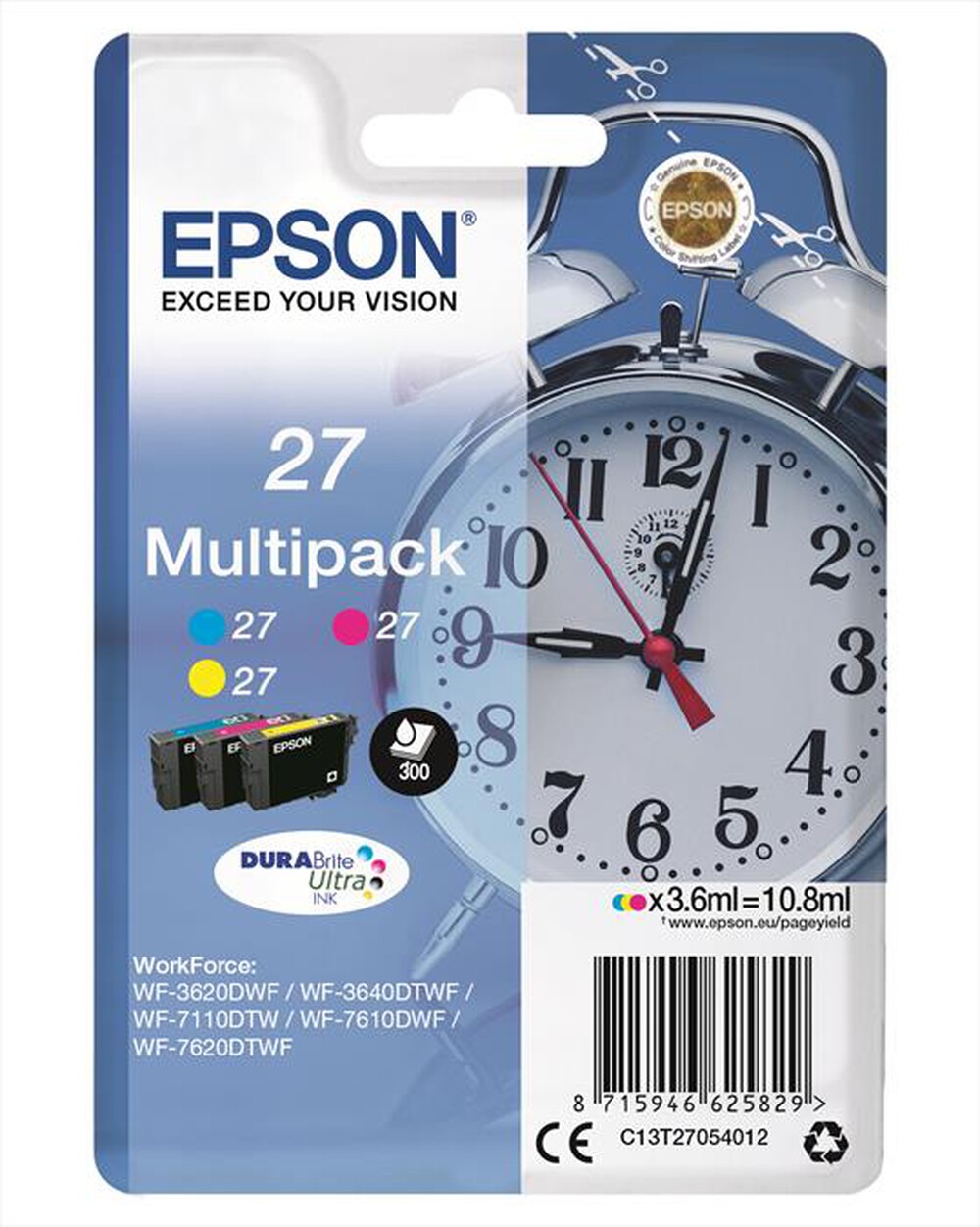 "EPSON - C13T27054022-Multipack (C,G,M)"