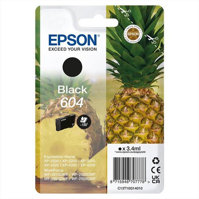 EPSON - Cartuccia INK SERIE ANANAS NERO 604 STD-NERO