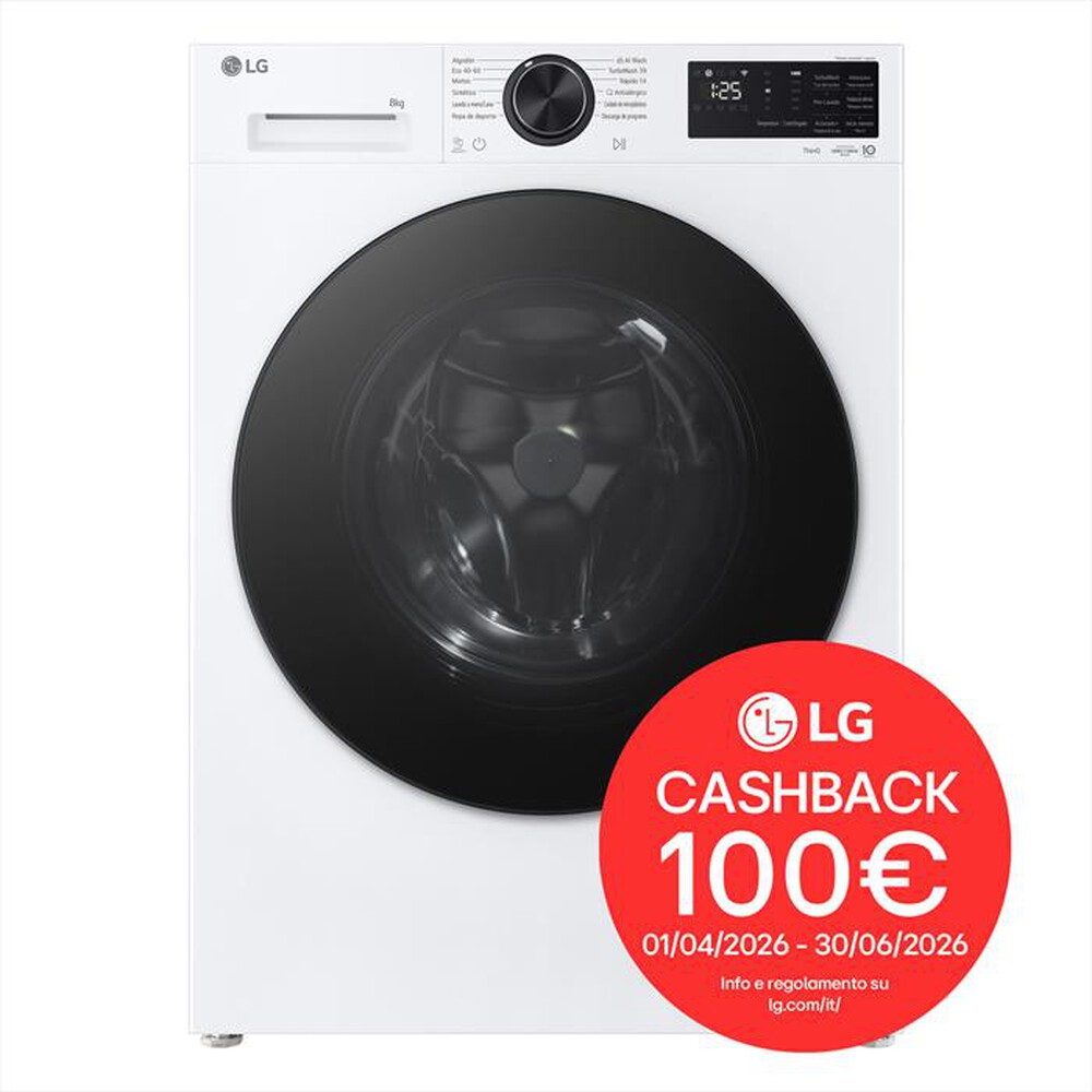 Immagine del prodotto LG - Lavatrice Slim F2NX50S8TLB 8Kg Classe A-Bianco