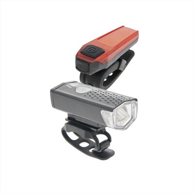 NEWRBAN - Kit luci anteriore e posteriore per bici-Nero