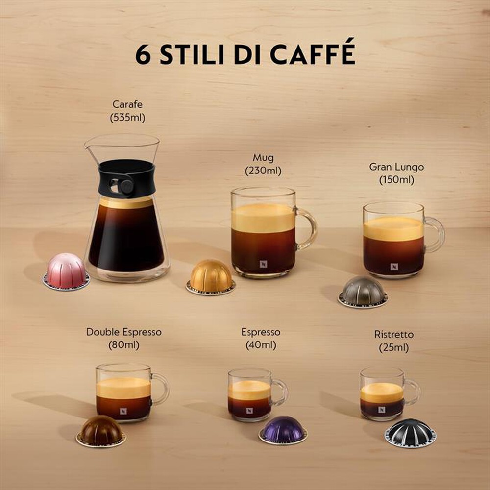 "KRUPS - Macchina da caffè XN910N Vertuo Next Nespresso-Nero opaco"
