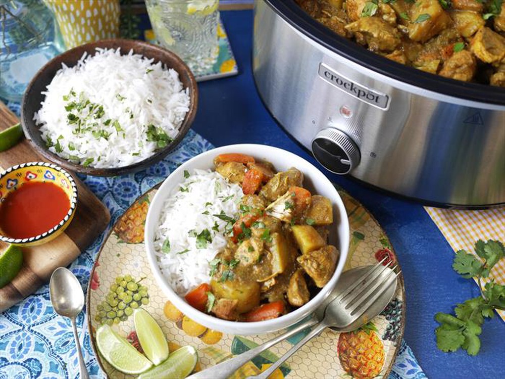 "Crock Pot - SLOW COOKER 3,5 LT SIZZLE&STEW-Silver"