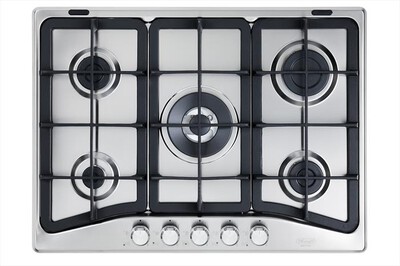 DE LONGHI - Piano cottura a gas PFI 57 GH 5 fuochi 68cm-Inox