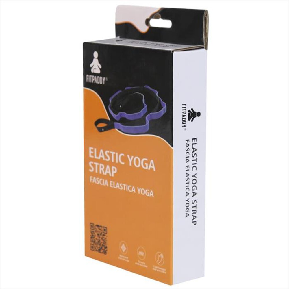 "FITPADDY - FASCIA STRETCHING AD ANELLI - YGSP01-viola / nero"