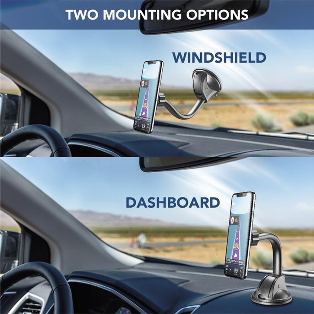 Immagine del prodotto CELLULARLINE - MAG4PILOTFORCE Supporto Auto Mag4 Ventosa Univ-Nero