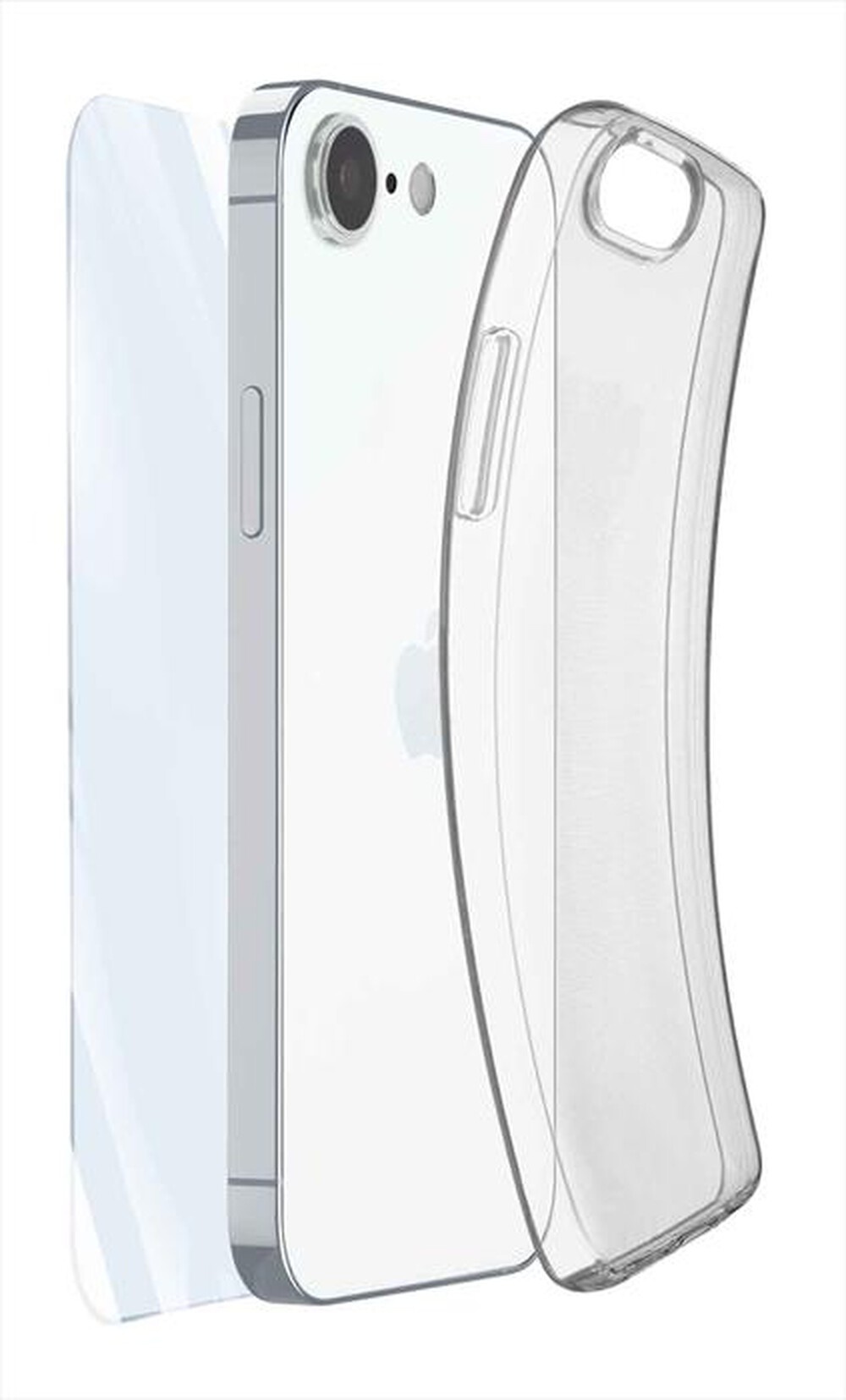 Immagine del prodotto CELLULARLINE - Kit accessori PROTECTION KIT per iPhone 16E/17E-Trasparente