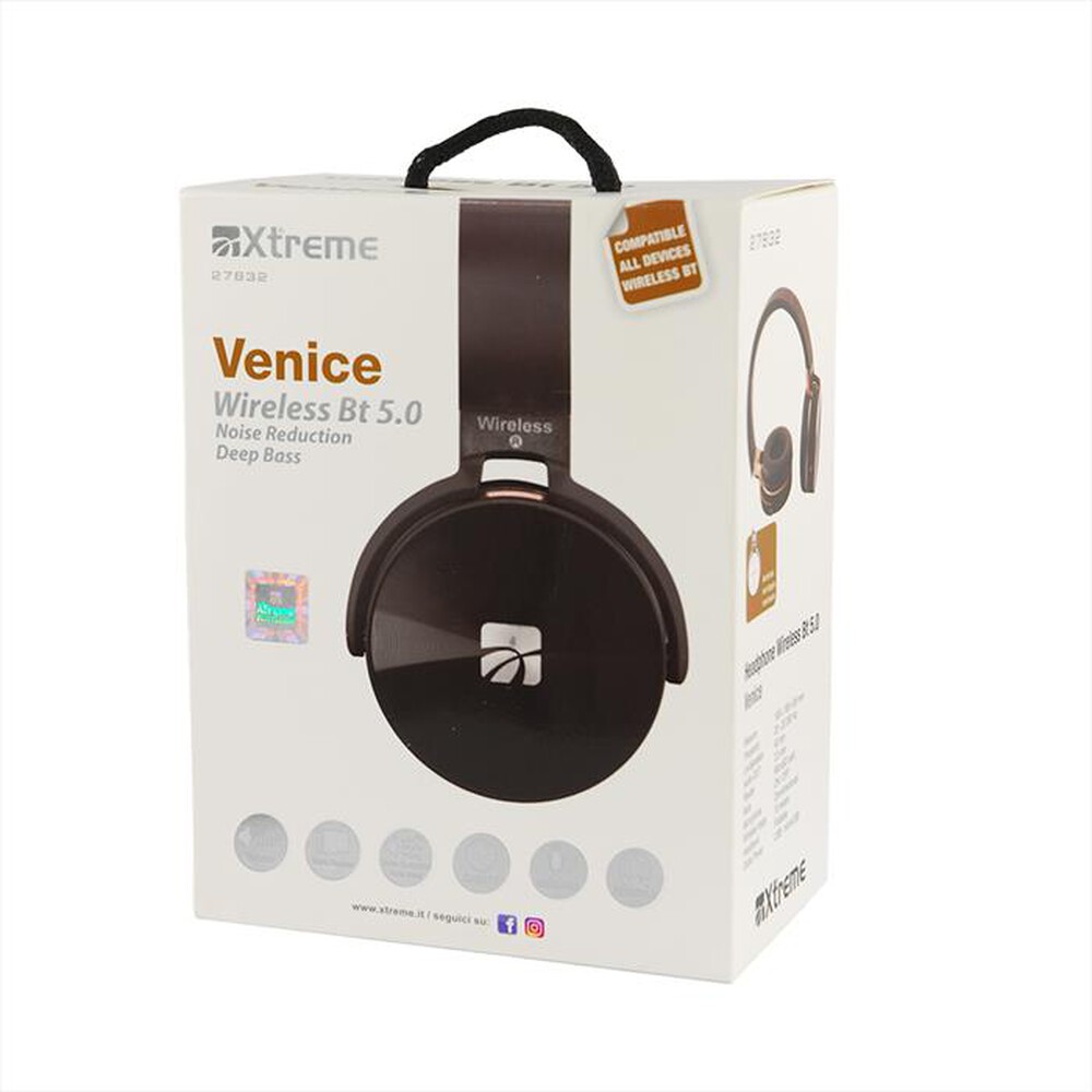 "XTREME - HEADPHONE WIRELESS VENICE-NERO"