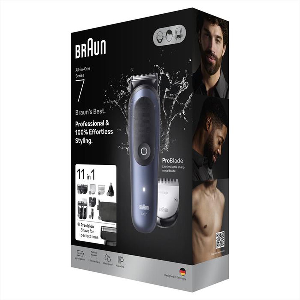"BRAUN - Rasoio AIO 7540-BLU"