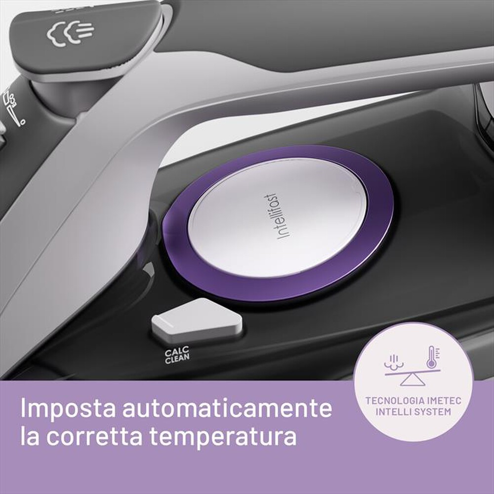 Immagine del prodotto IMETEC - Ferro da stiro a vapore INTELLIFAST-Grigio/Viola