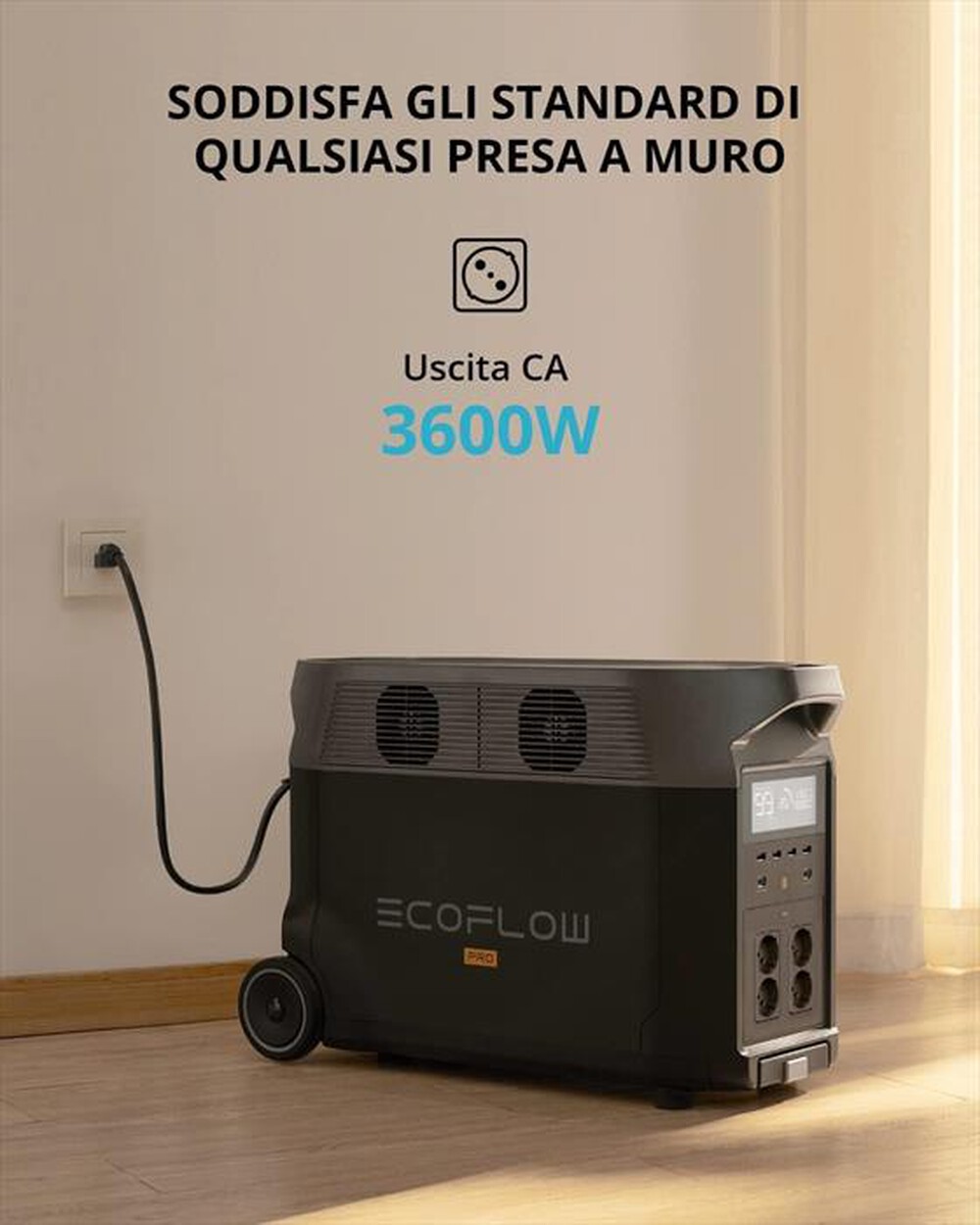 Immagine del prodotto ECOFLOW - Batteria portatile Delta Pro-nero