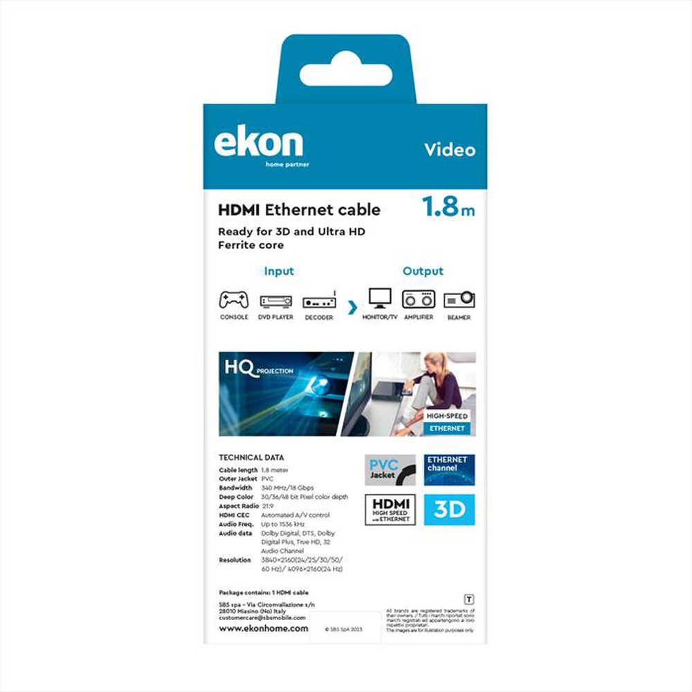 "SBS - ECVHDMI18METG"