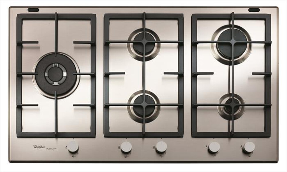 "WHIRLPOOL - Piano cottura a gas GMA 9522/IXL 5 fuochi 86cm-Inox"