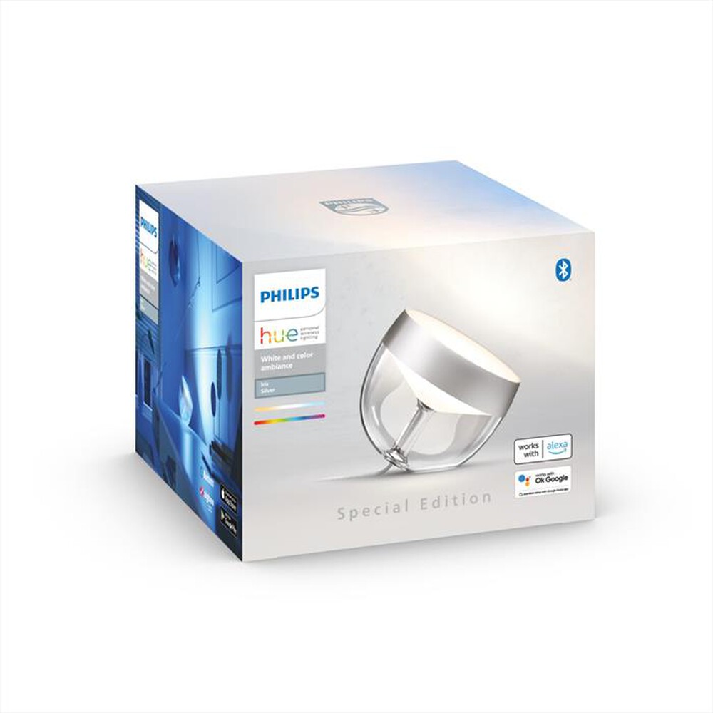 "PHILIPS - HUE IRIS LAMPADA DA TAVOLO ARGENTO-Multicolore"