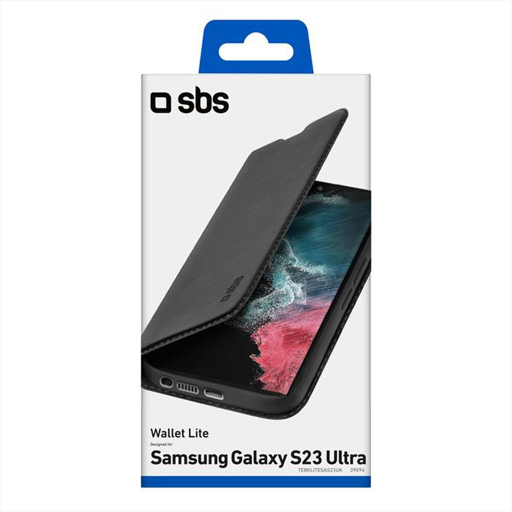 "SBS - Custodia TEBKLITESAS23UK per Samsung S23 Ultra-Nero"