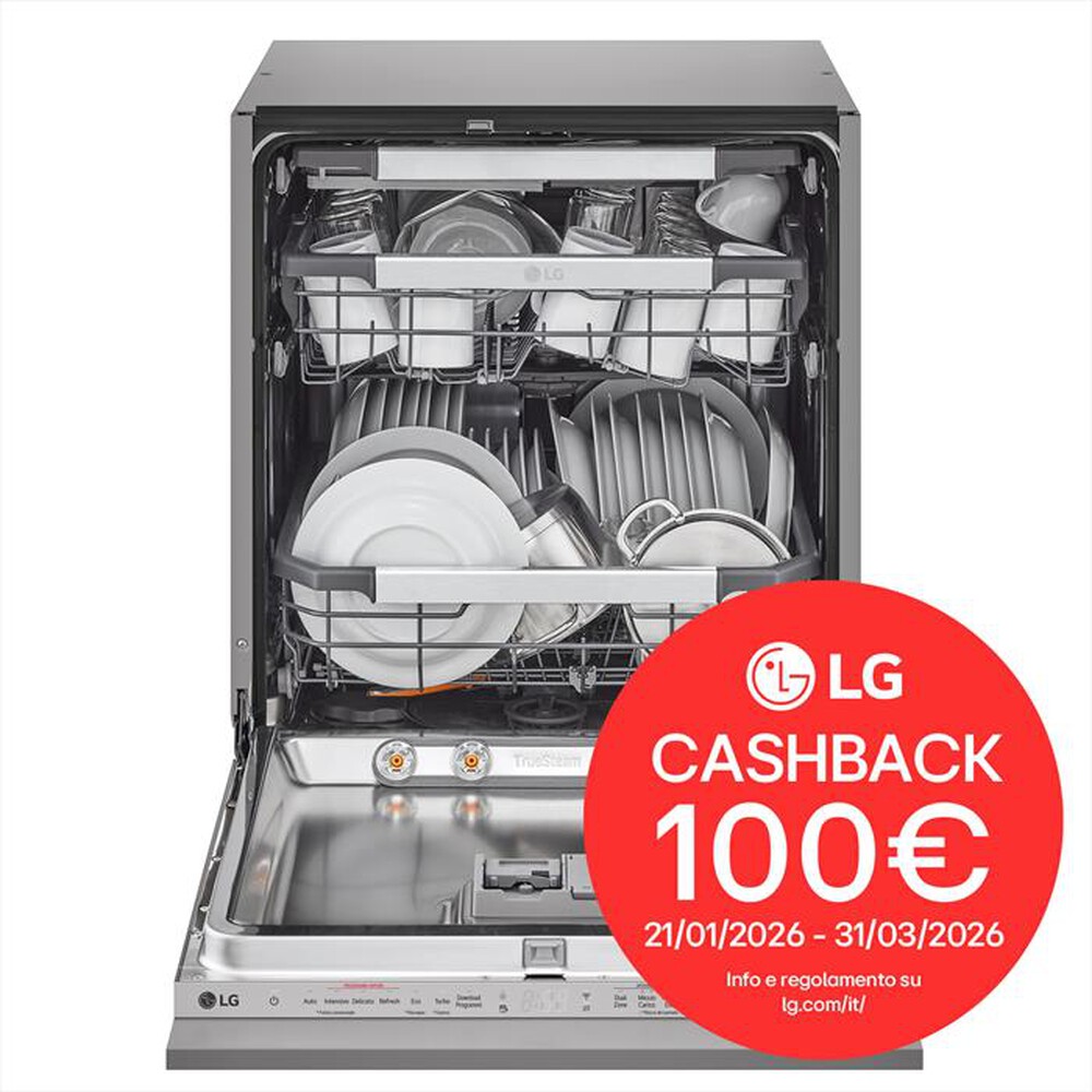 Immagine del prodotto LG - Lavastoviglie QUADWASH DB475TXS Classe A 14coperti-Acciaio