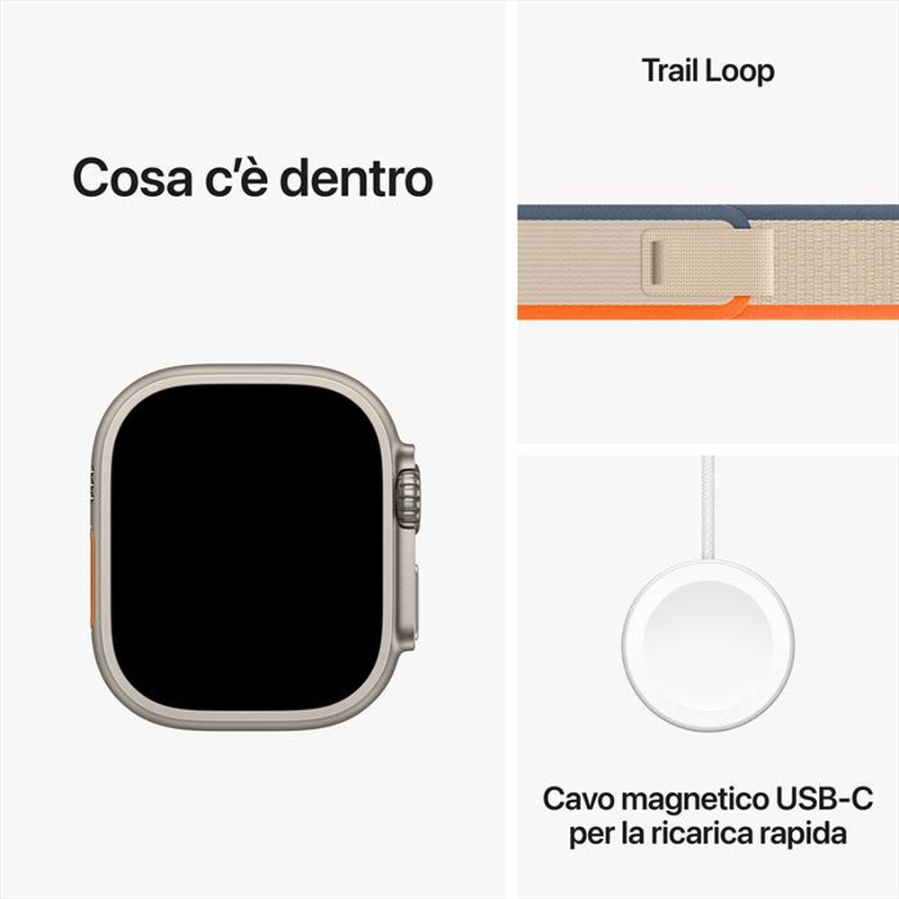 Immagine del prodotto APPLE - Watch Ultra 2 GPS + Cellular Cassa 49mm - M/L-Trail Loop