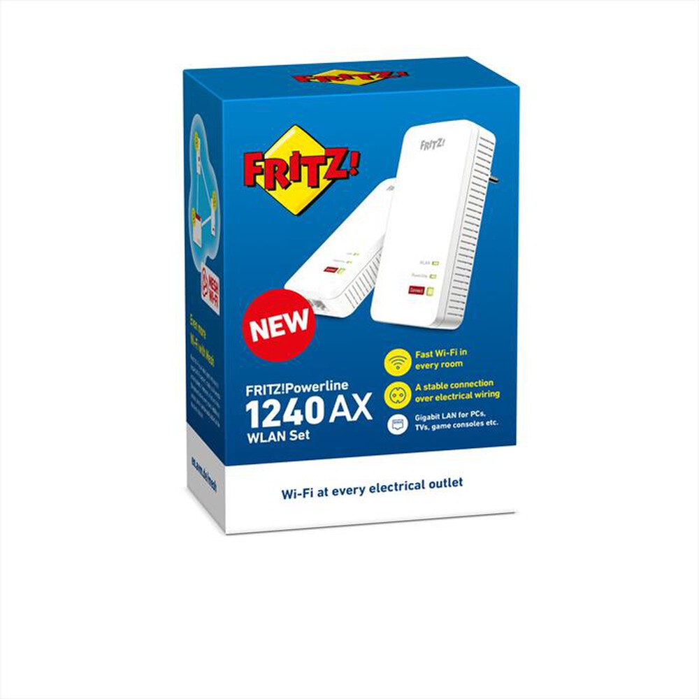 "FRITZ! - POWERLINE 1240 AX-Bianco / Rosso"