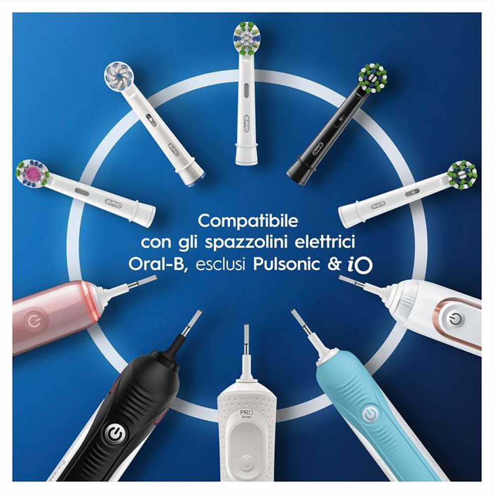 "ORAL-B - Testine di ricambio 3DWHITE, confezione da 3 Pezzi-Bianco"