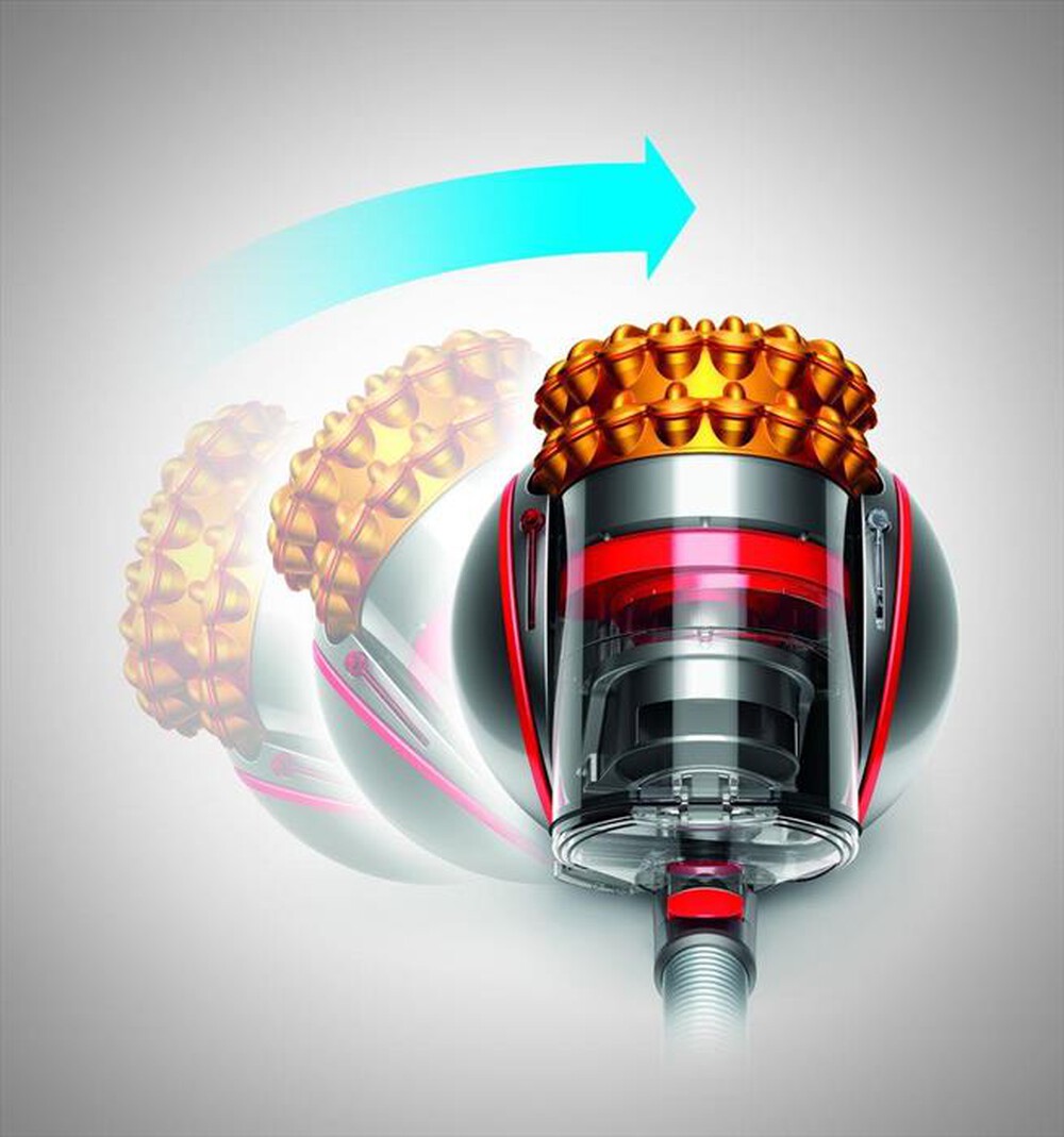 "DYSON - DYSON CINETIC BIG BALL-Iron/sprayed Purple & Red/Iron"