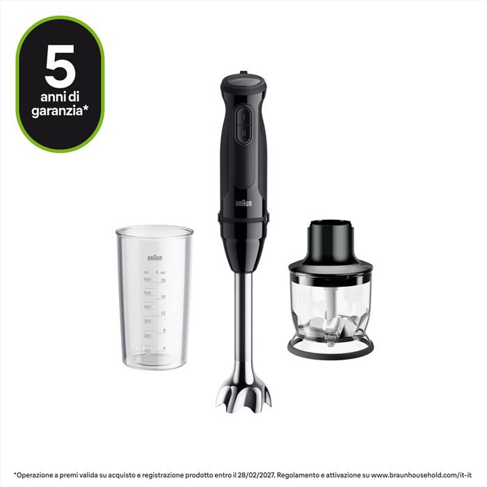 BRAUN - Minipimer MULTIQUICK 3 MQ30201M-NERO