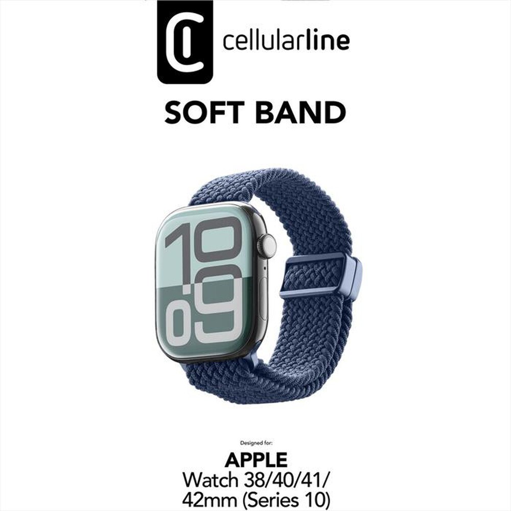 Immagine del prodotto CELLULARLINE - SOFT BAND - APPLE WATCH 38/40/41/42 (SERIES 10/11-Blu