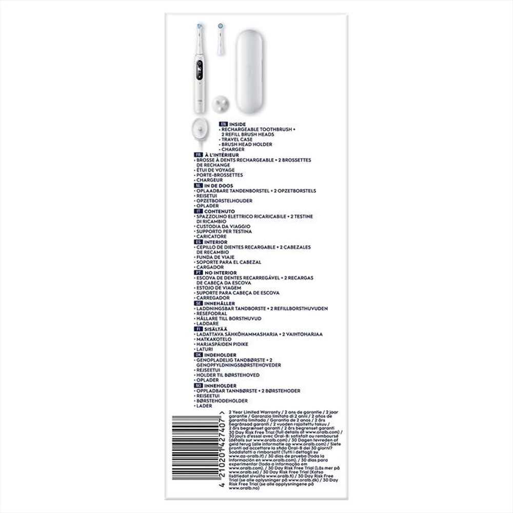 "ORAL-B - Spazzolino elettrico IO6 SERIES-Bianco"