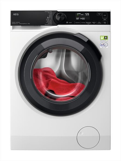 AEG - Lavatrice LR8H94UGB 9 Kg Classe A-Bianco/oblò nero