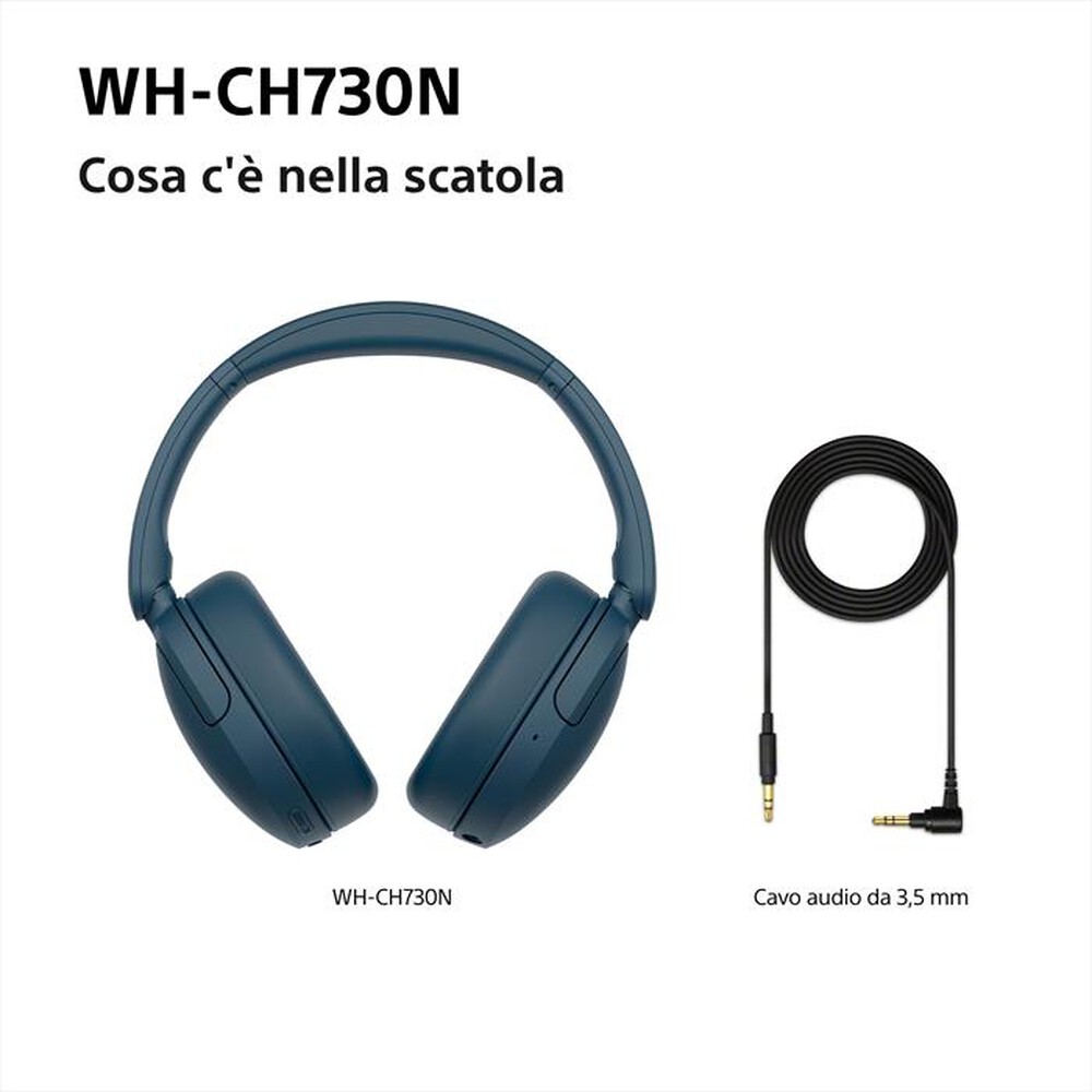Immagine del prodotto SONY - Cuffie Bluetooth Over-ear WH-CH730N-Blue