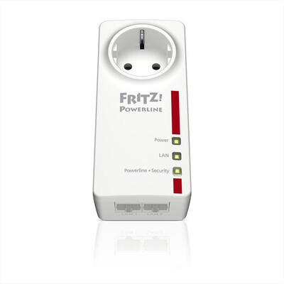 FRITZ! - FRITZ!POWERLINE 1220E INTERNATIONAL-Bianco/Rosso
