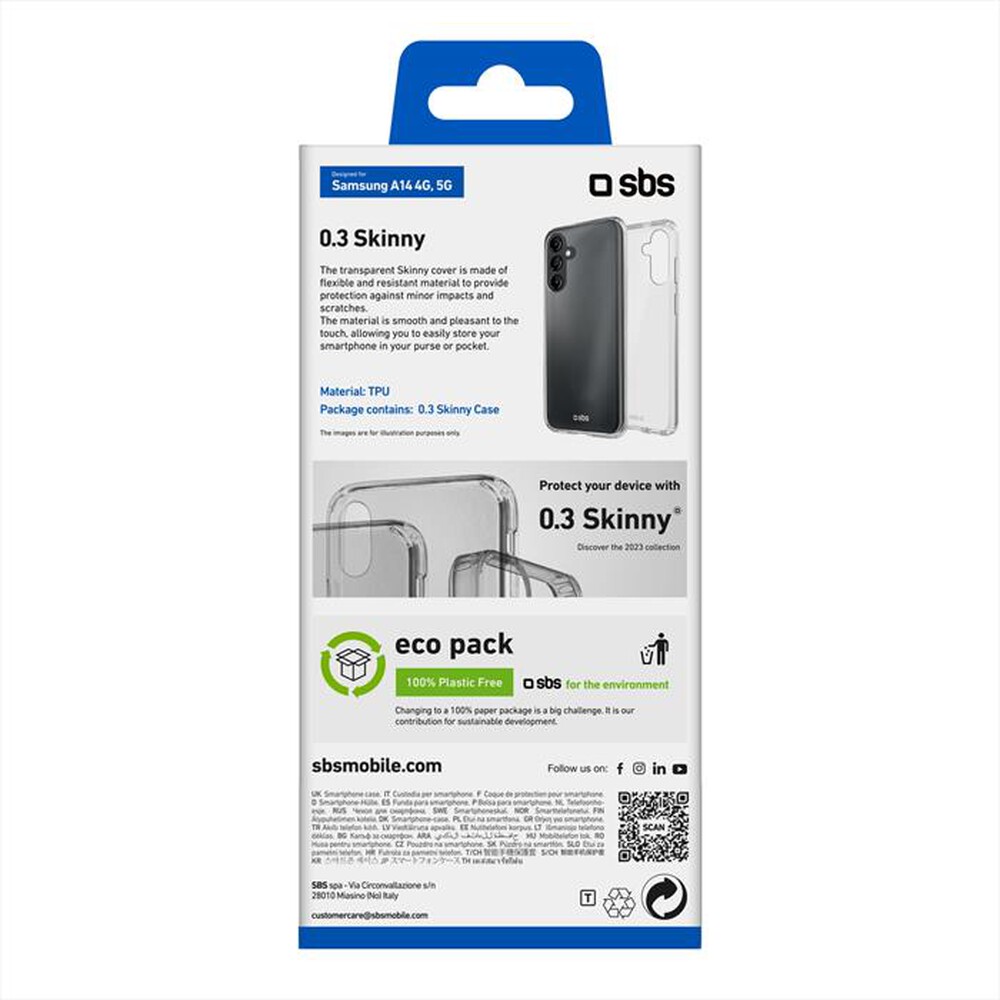 Immagine del prodotto SBS - Cover TESKINSAA144GT per Samsung A14 4G-Trasparente