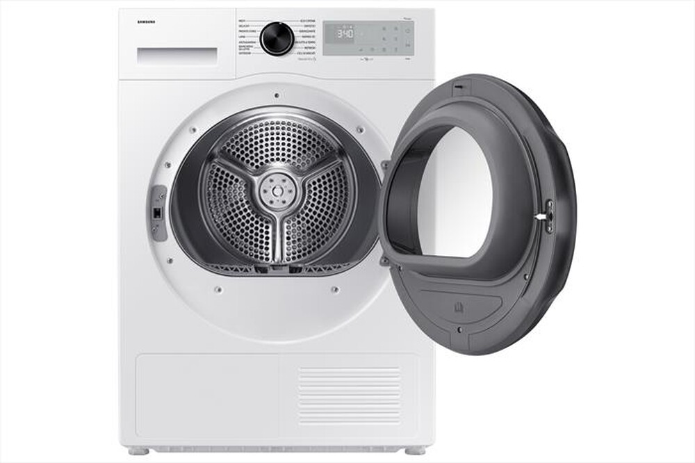 "SAMSUNG - Asciugatrice DV90DG52A0AHET 9KG Classe A+++-bianco oblò nero display silve"