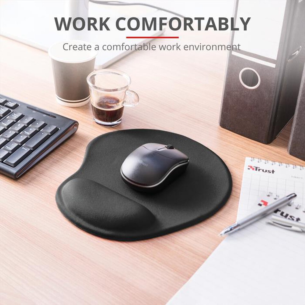 "TRUST - Bigfoot Gel Mouse Pad - Black-Black"