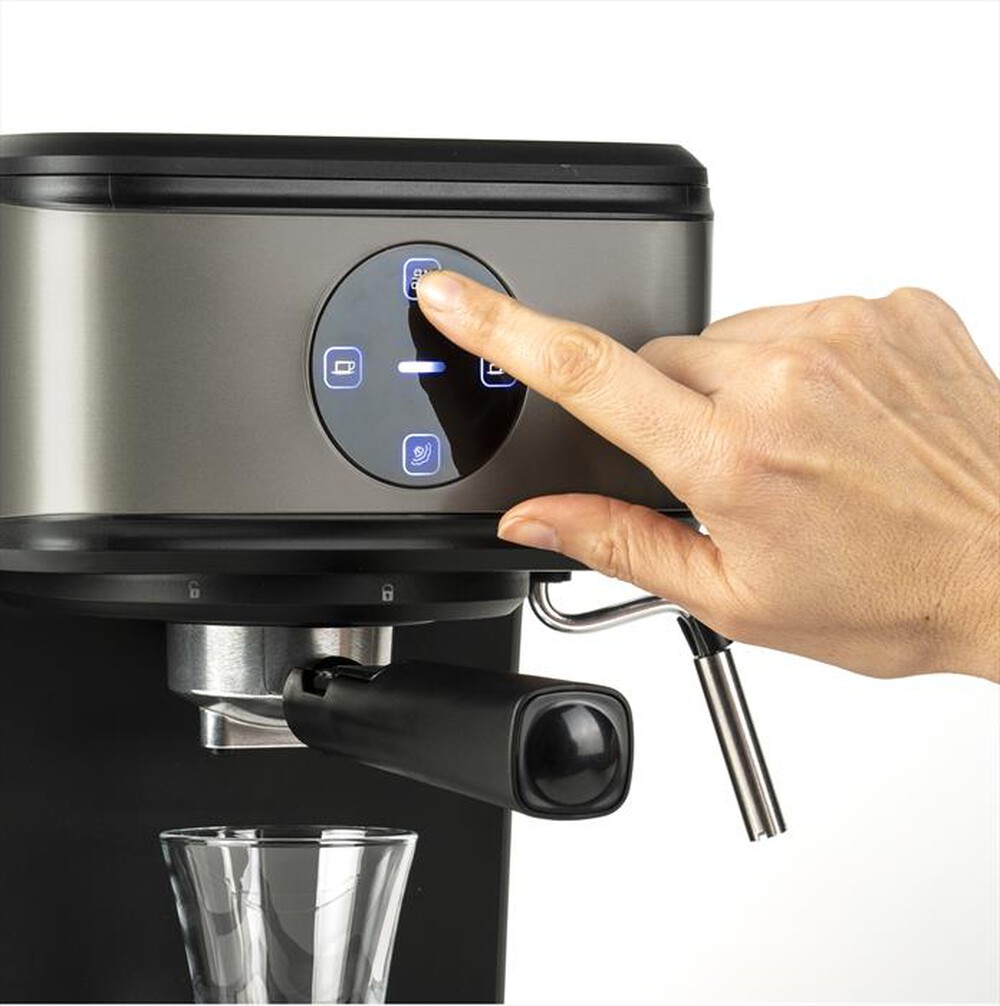 "BLACK & DECKER - Macchina da caffè espresso BXCO850E-Grigio anti-impronta"