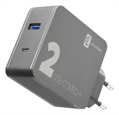 CELLULARLINE - ACHITKITC2CQCPD48K Carica batterie-Nero