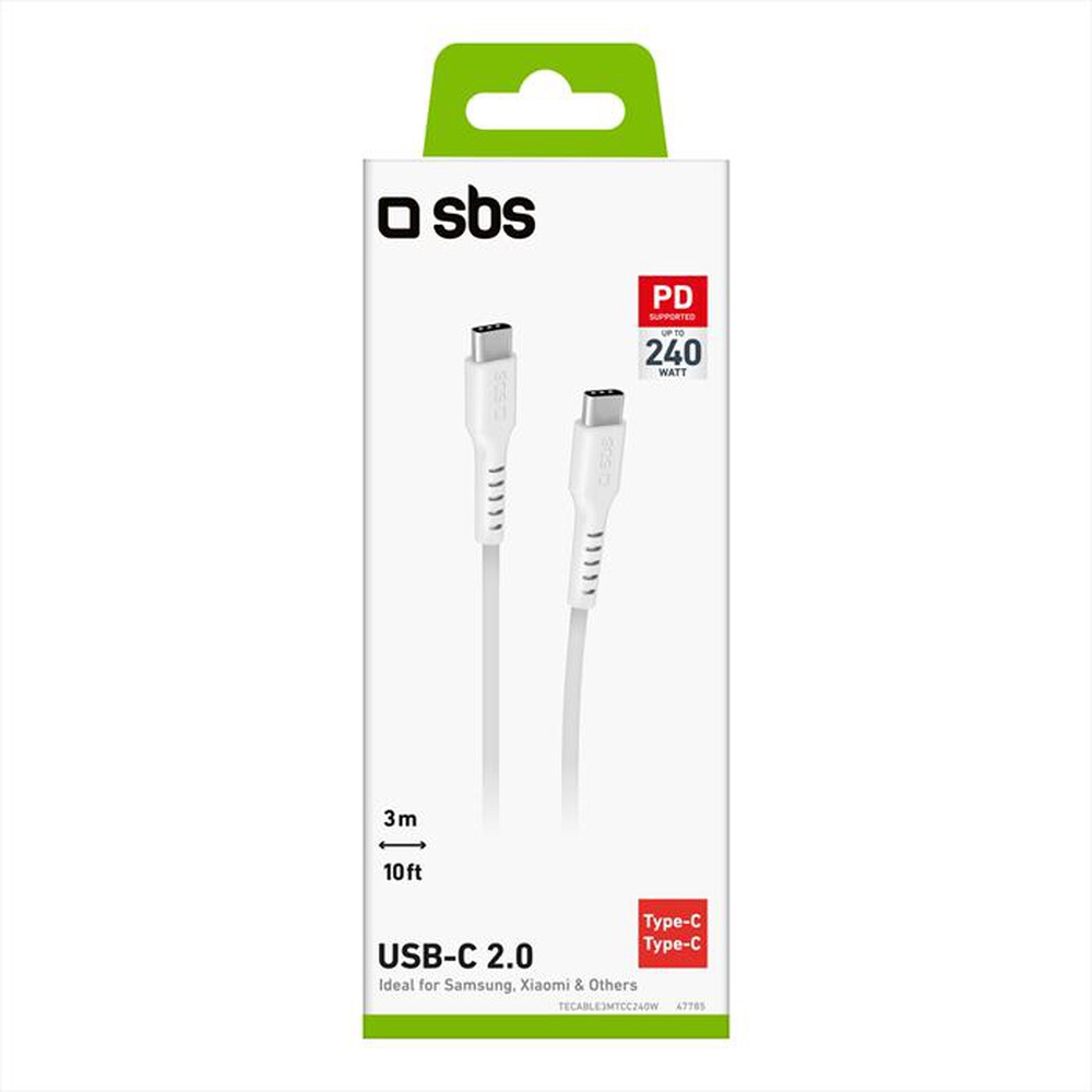 "SBS - Cavo TECABLE3MTCC240W-Bianco"