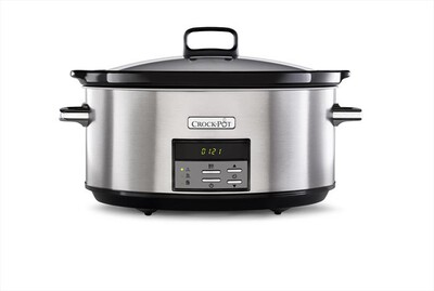 Crock Pot - SLOWCOOKER EXTRA LARGE 7.5 LITRI-Silver