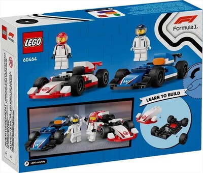 LEGO - CITY Monoposto Williams Racing e Haas F1 - 60640-Multicolore