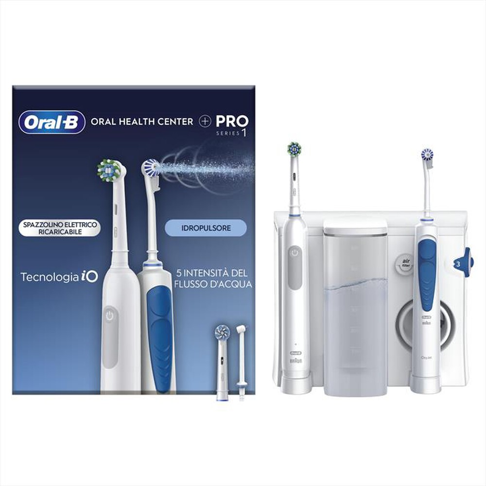 "ORAL-B - Spazzolino + idropulsore HEALTH CENTER-Bianco"