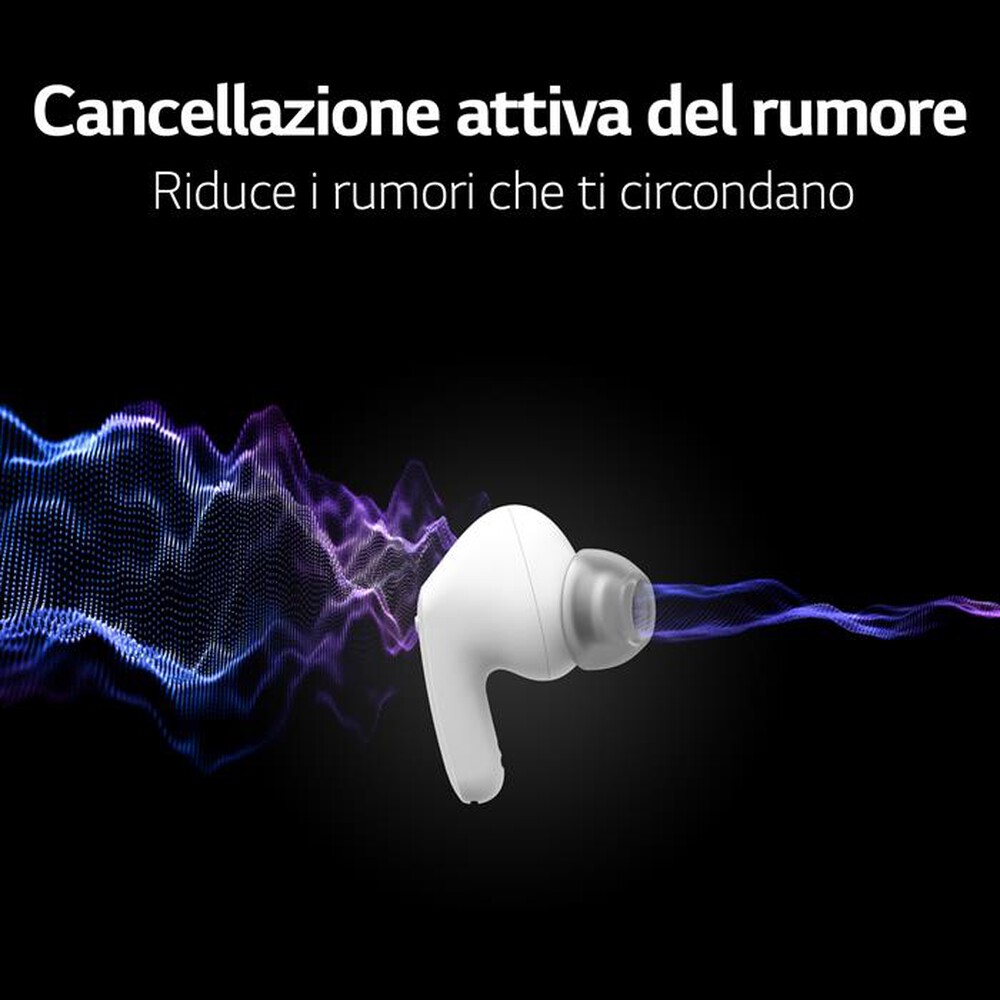 "LG - TONE FREE FP5 - CUFFIE TRUE WIRELESS BLUETOOTH-Bianco - Pearl White"