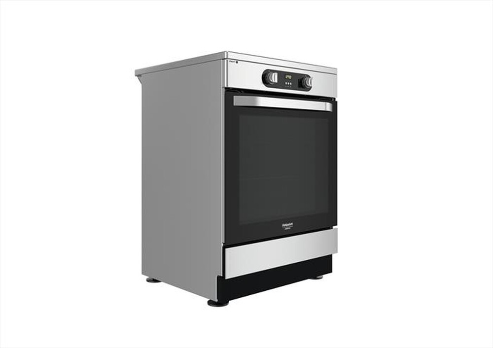 "HOTPOINT ARISTON - Cucina elettrica a induzione HS68IQ8CHX/E Classe A-Stainless steel"