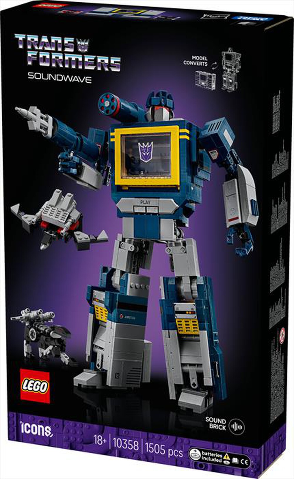 Immagine del prodotto LEGO - ICONS Transformers: Soundwave 10358